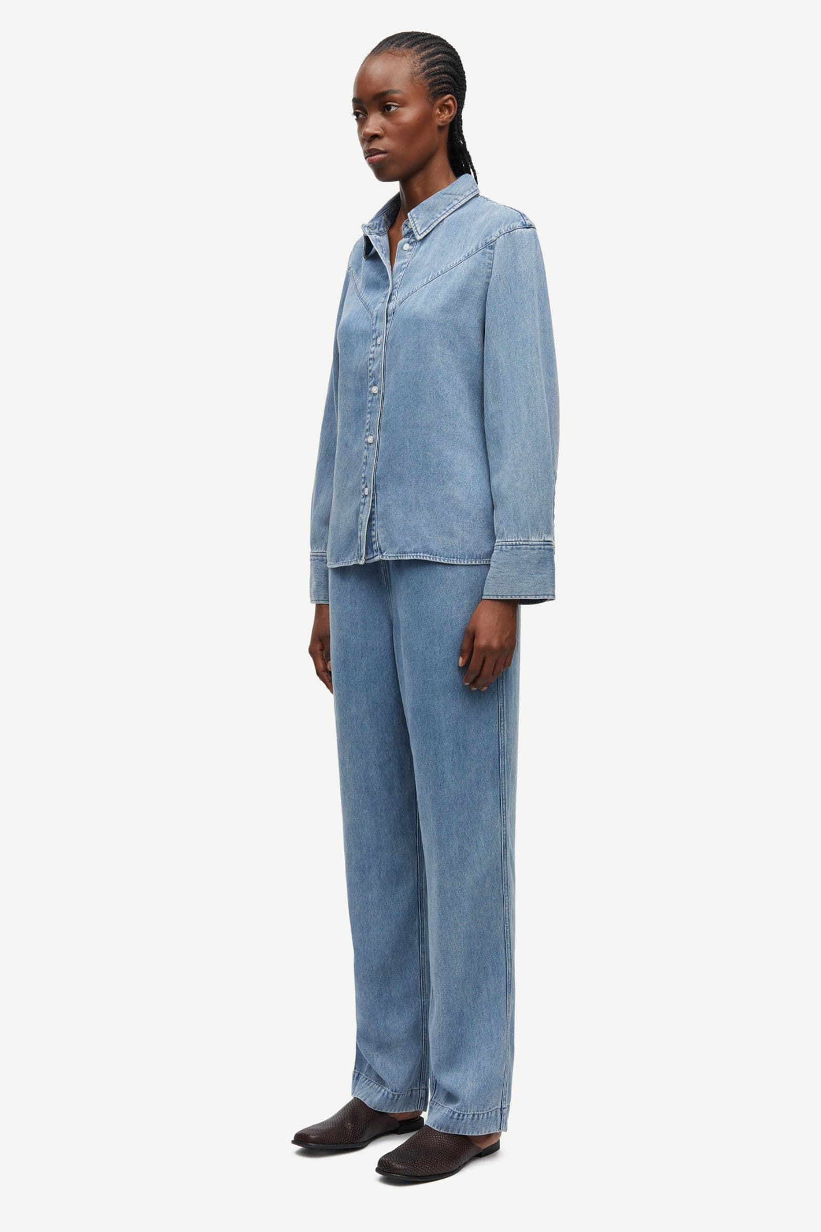 Samos shirt 15645 Denim Blue